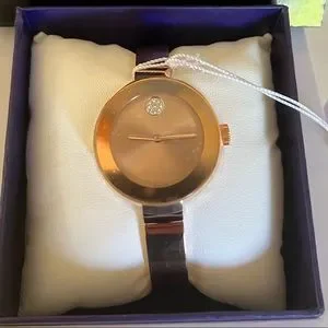 NEW Women\'s Movado Bold Rose Gold Watch, Pearl Dial Swiss Quartz 28mm Movado® Ladies main image 3
